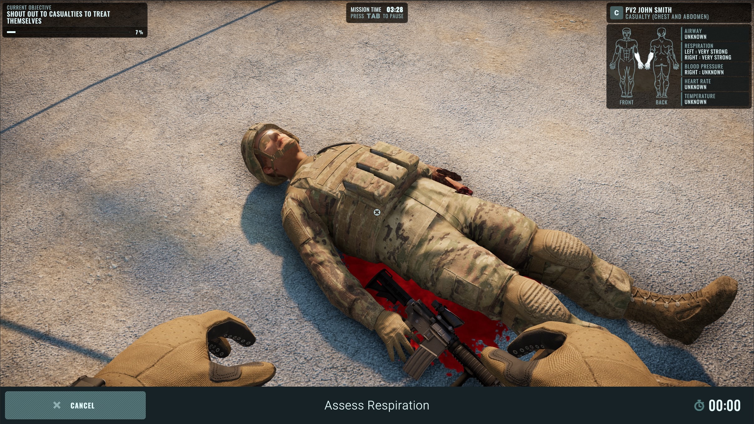 TC3Sim Casualty